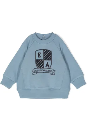 Emporio Armani Sweatshirt i jersey med broderet logo
