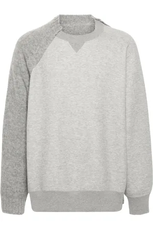 SACAI Sweatshirt med strikket panel