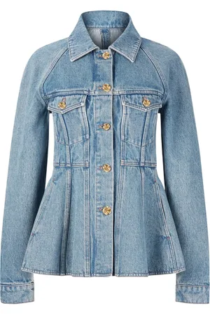 Nina Ricci Denimjakke i peplum