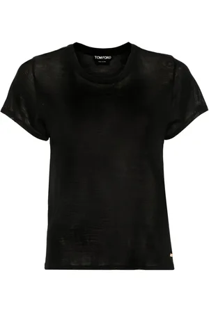 Tom Ford Silkeskjorte med logoplade