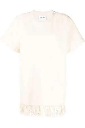 Jil Sander Strikket top med frynsedetalje