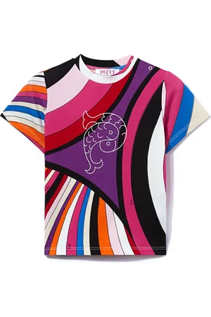 PUCCI Junior T-shirt med Iride-tryk