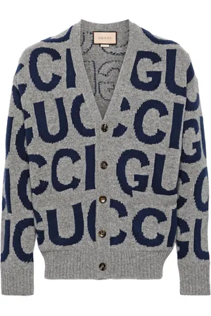 Gucci Cardigan med logo-intarsia