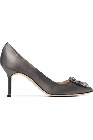 Manolo Blahnik 80mm Hangisi pumps med juveler
