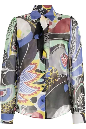 Moschino Bluse med abstrakt tryk
