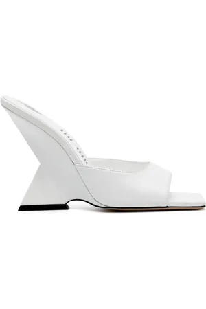 The Attico Cheope 105mm mules i lamineret læder