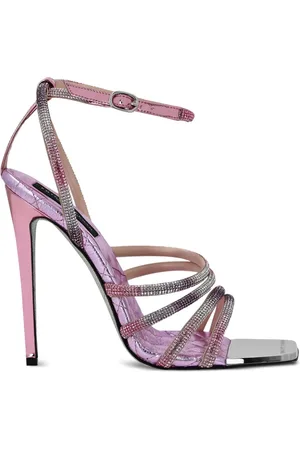 Philipp Plein Mirror Crystal 120 mm sandaler med nitter