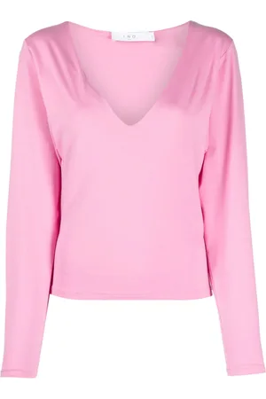 IRO T-shirt med dyb V-halsudskæring
