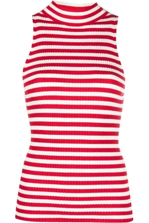 Twin-Set Top med halterneck og stribet print