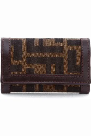 Fendi Zucca nøgleholder i kanvas