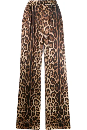 Dolce & Gabbana Bukser med lige ben og leopardtryk