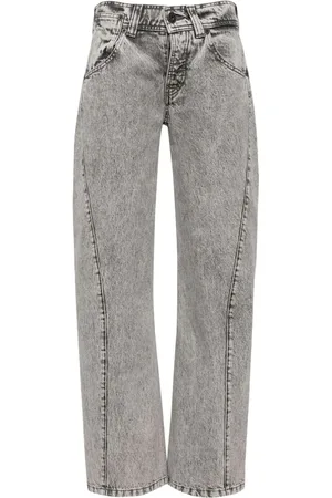 Vaquera Lavtaljede jeans med skæve søm