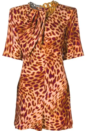 Stella McCartney Kort kjole med leopardtryk