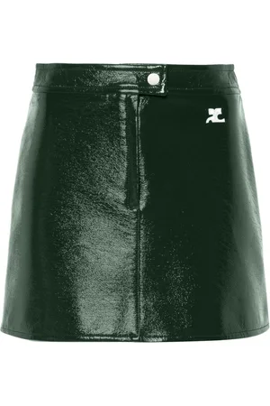 Courrèges Reedition nederdel i vinyl
