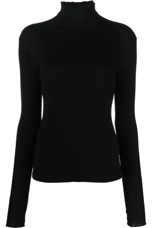Filippa K Ribstrikket top med rullekrave