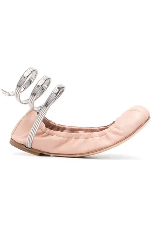RENE CAOVILLA Flade ballerinaer i læder