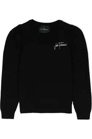 John Richmond Sweater med broderet logo