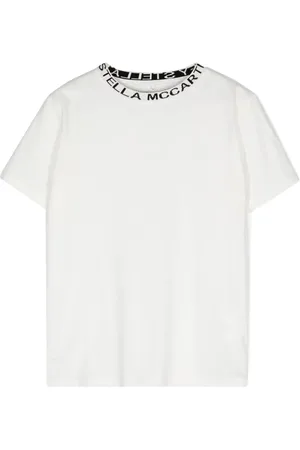 Stella McCartney T-shirt med broderet logo