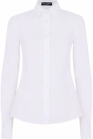 Dolce & Gabbana Skjorte i poplin med knapper