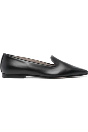 Fabiana Filippi Loafers i læder med rhinstenudsmykning
