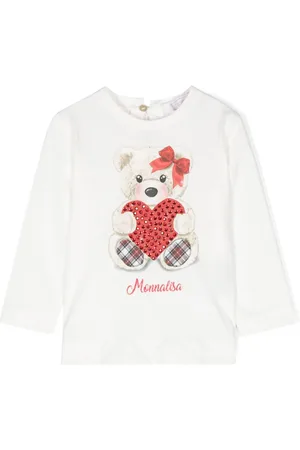 MONNALISA T-shirt med bamsetryk