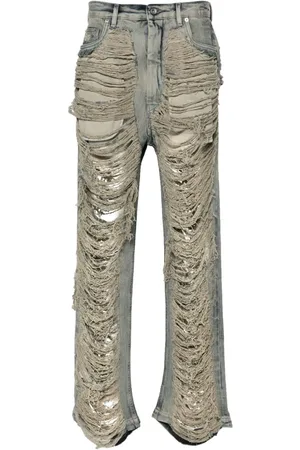 Rick Owens Geth jeans med slitageeffekt i finishen