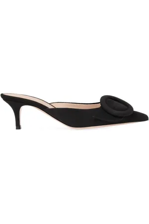 Gianvito Rossi Portofino 55mm mules i ruskind