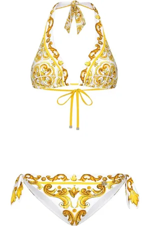 Dolce & Gabbana Trekantsbikini med tryk