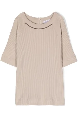 Brunello Cucinelli T-shirt med monili-detalje