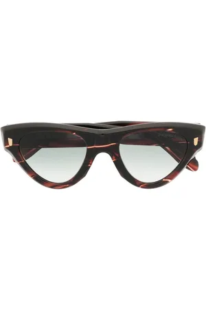 CUTLER & GROSS Cat eye-solbriller med skildpaddeskjoldeffekt