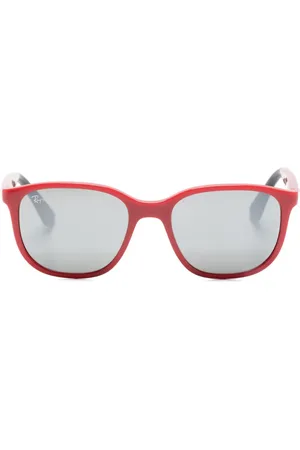 Ray-Ban Firkantede solbriller med logoplade