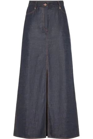 Brunello Cucinelli Lang denimnederdel