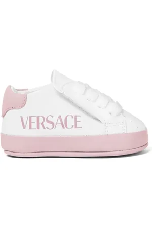 VERSACE Sneakers i læder med logo