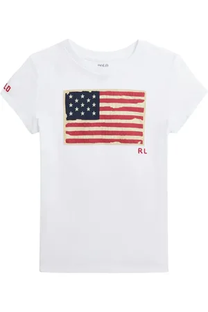 Ralph Lauren T-shirt med flag-logotryk