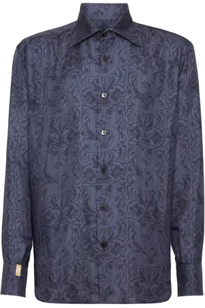 BILLIONAIRE Silkeskjorte med monogram