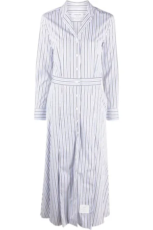 Thom Browne Stribet skjortekjole med A-snit