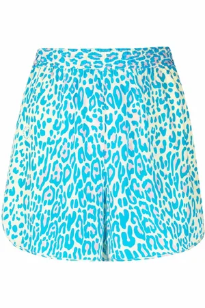 Stella McCartney Shorts med leopardtryk