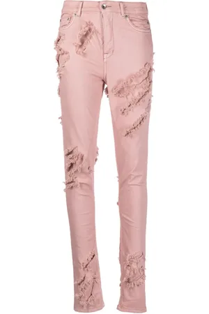 Rick Owens Detroit denimjeans med slitageeffekt