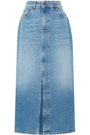 Twin-Set Mellemlang nederdel i denim