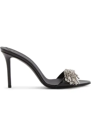 Giuseppe Zanotti Sabry 90mm-mules med krystaludsmykning