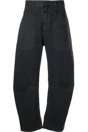NILI LOTAN Denimjeans med buede ben