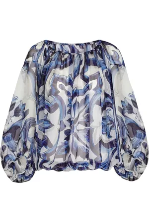 Dolce & Gabbana Bluse med zebratryk