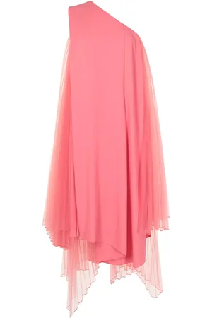 JUUN.J Plisseret kjole i tyl med one-shoulder-snit