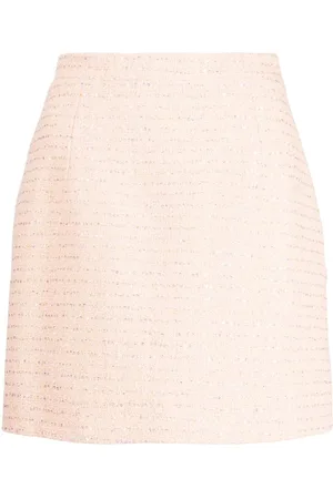 Alessandra Rich Kort pailletudsmykket tweed-nederdel