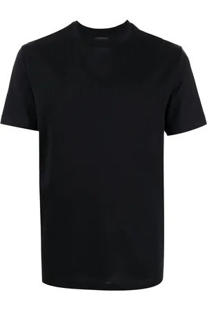 Emporio Armani T-shirt med rund hals og logotryk