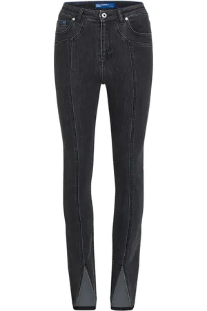 Karl Lagerfeld Højtaljede skinny-jeans med slids