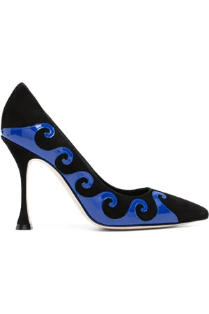 Manolo Blahnik Kasai 105mm pumps med svirvel-detalje