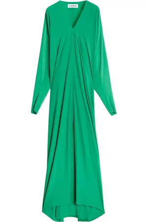 Lanvin Langærmet kaftan-kjole