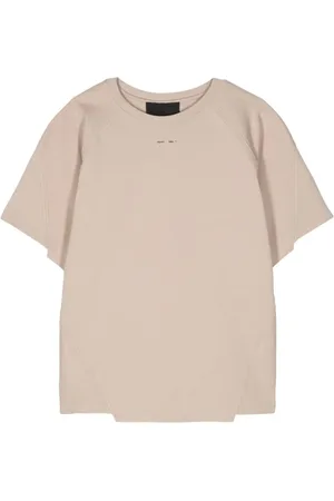HELIOT EMIL T-shirt med rund hals og vrang-detalje