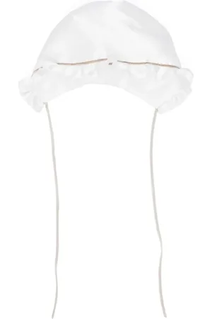 LA STUPENDERIA Bundet bonnet med flæser